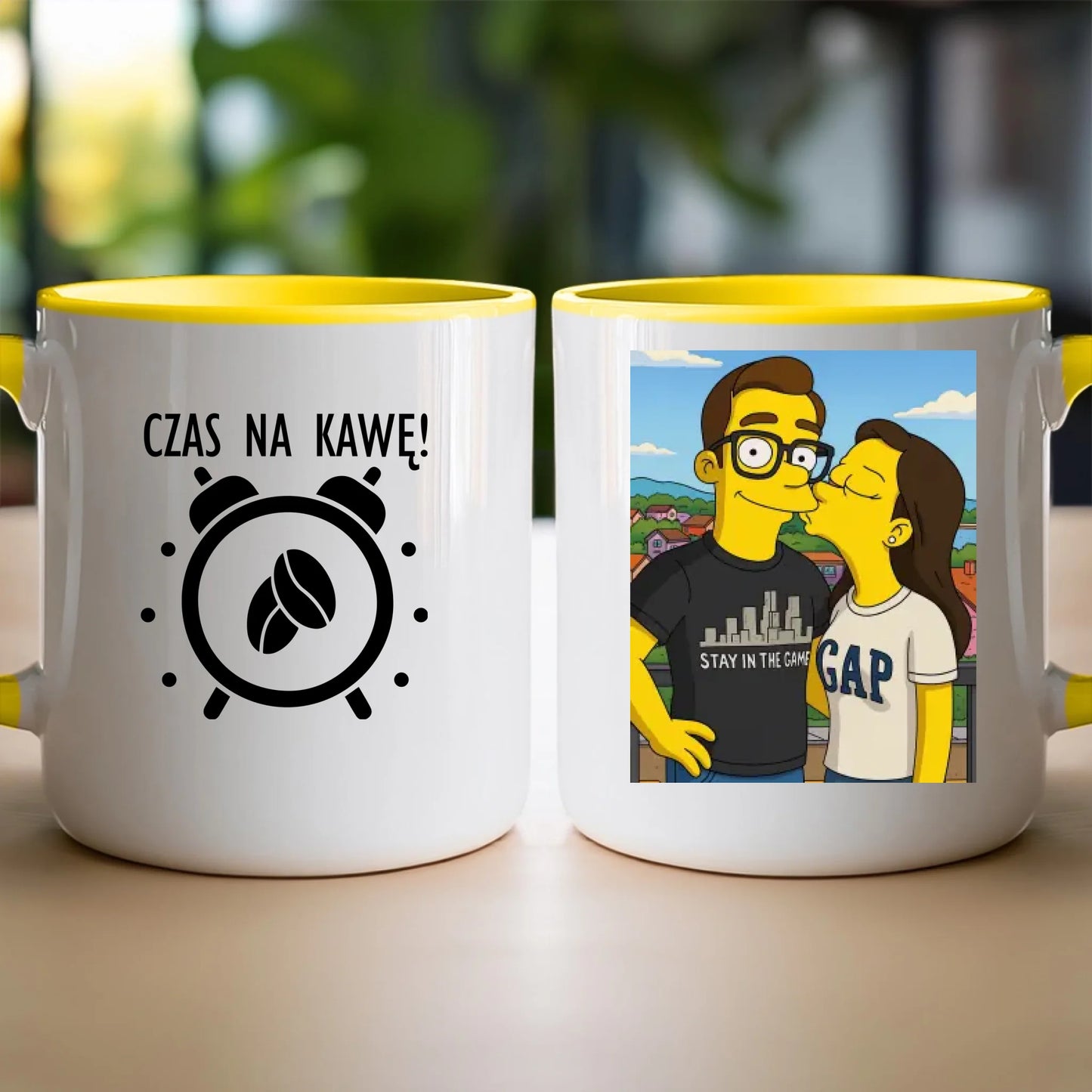 Kubek - Twoje zdjęcie jak z Simpsonów [generowane przez AI]