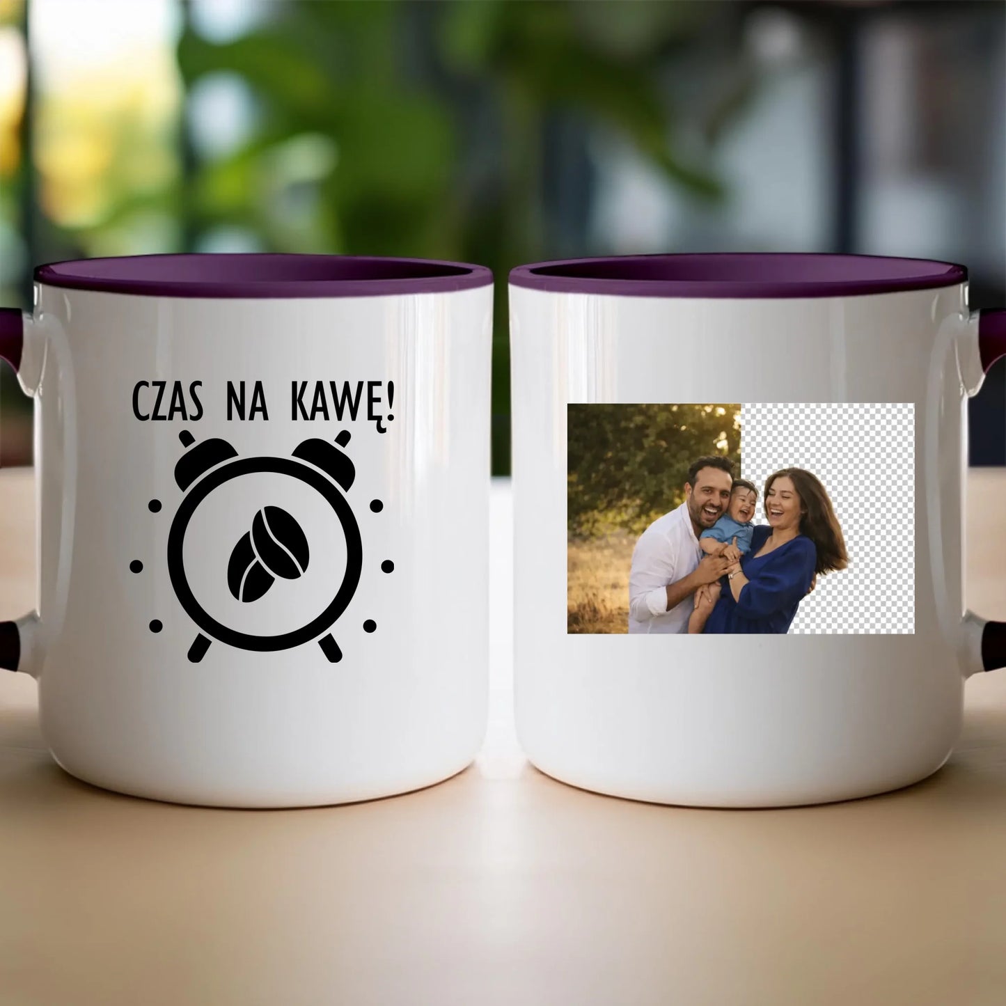 Kubek z własnym zdjęciem - usunięte tło [AI]