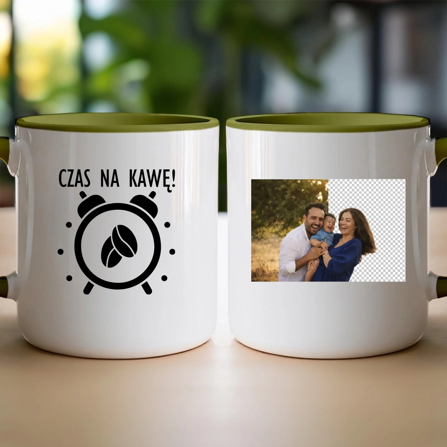 Kubek z własnym zdjęciem - usunięte tło [AI]