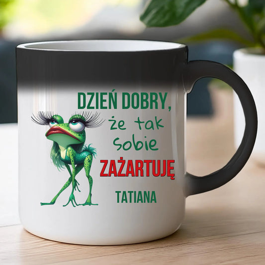 Kubek personalizowany na Dzień Kobiet - Żabunia #451