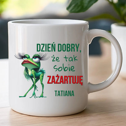 Kubek personalizowany na Dzień Kobiet - Żabunia #451