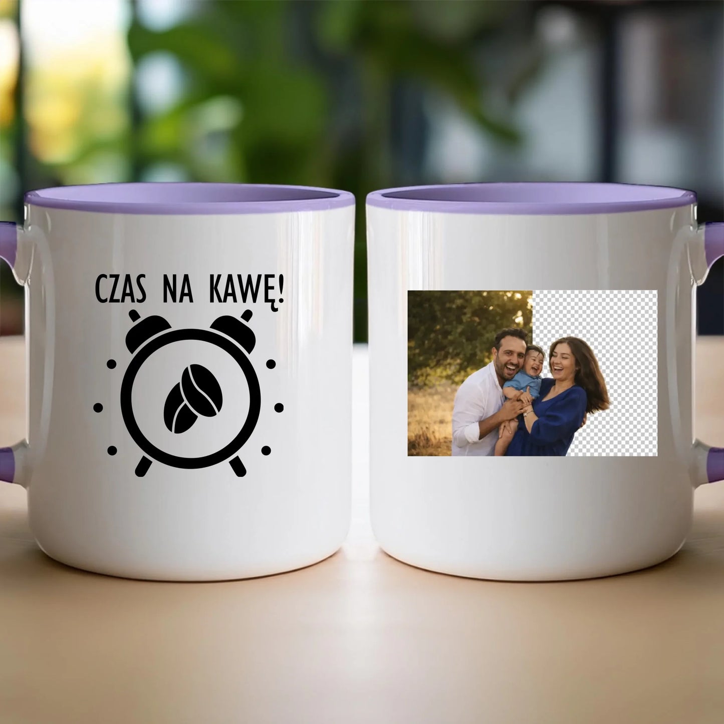 Kubek z własnym zdjęciem - usunięte tło [AI]