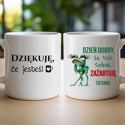 Kubek personalizowany na Dzień Kobiet - Żabunia #451