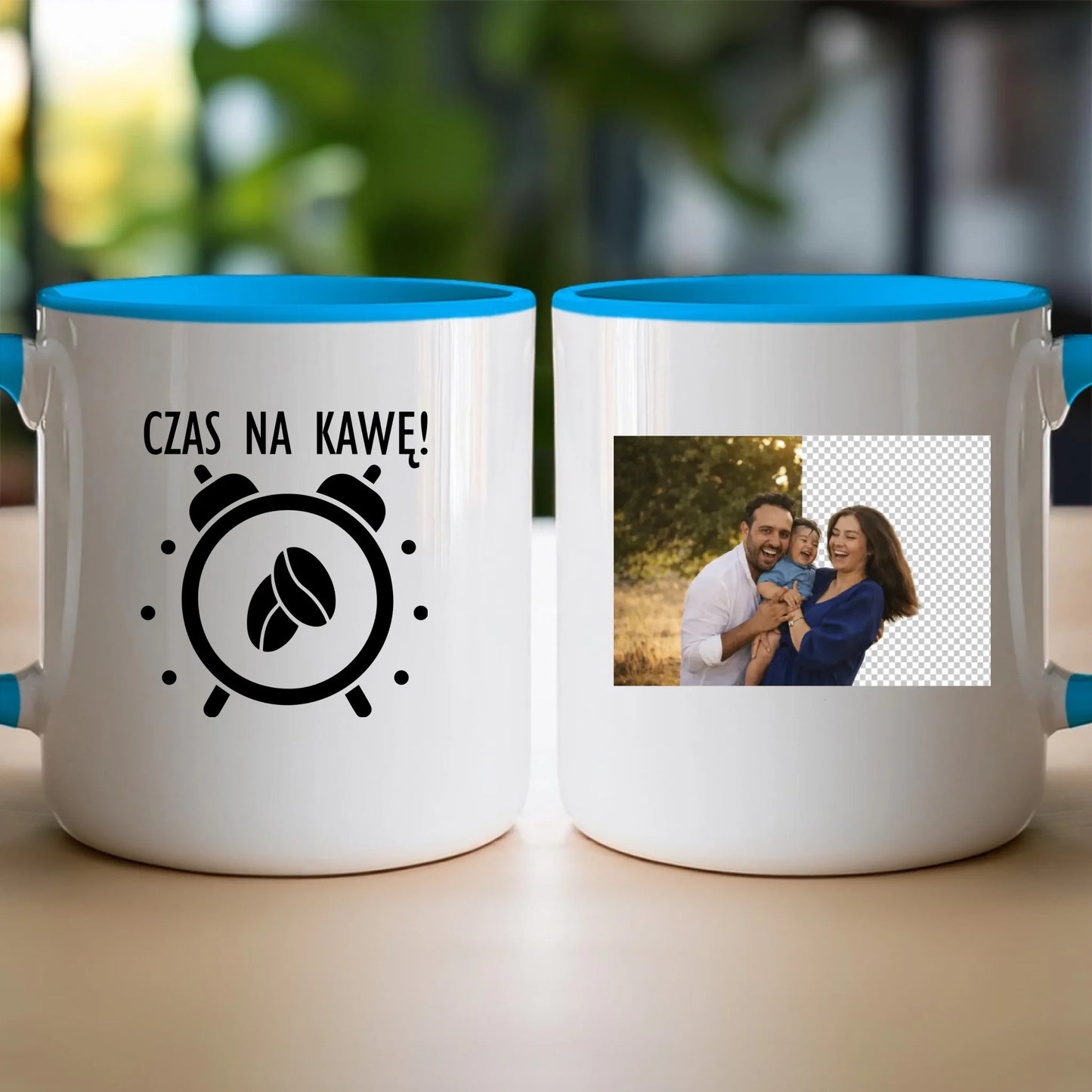 Kubek z własnym zdjęciem - usunięte tło [AI]