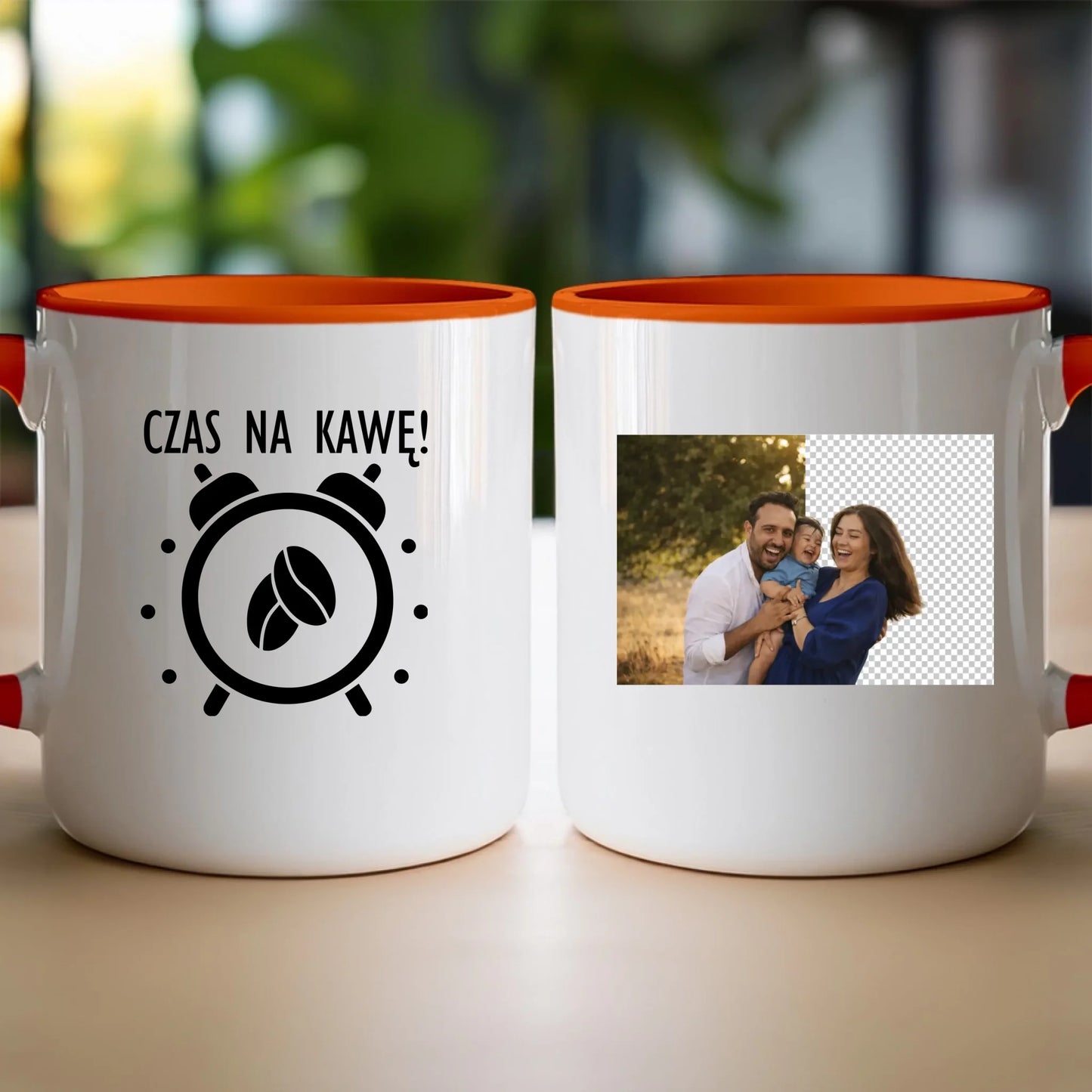 Kubek z własnym zdjęciem - usunięte tło [AI]