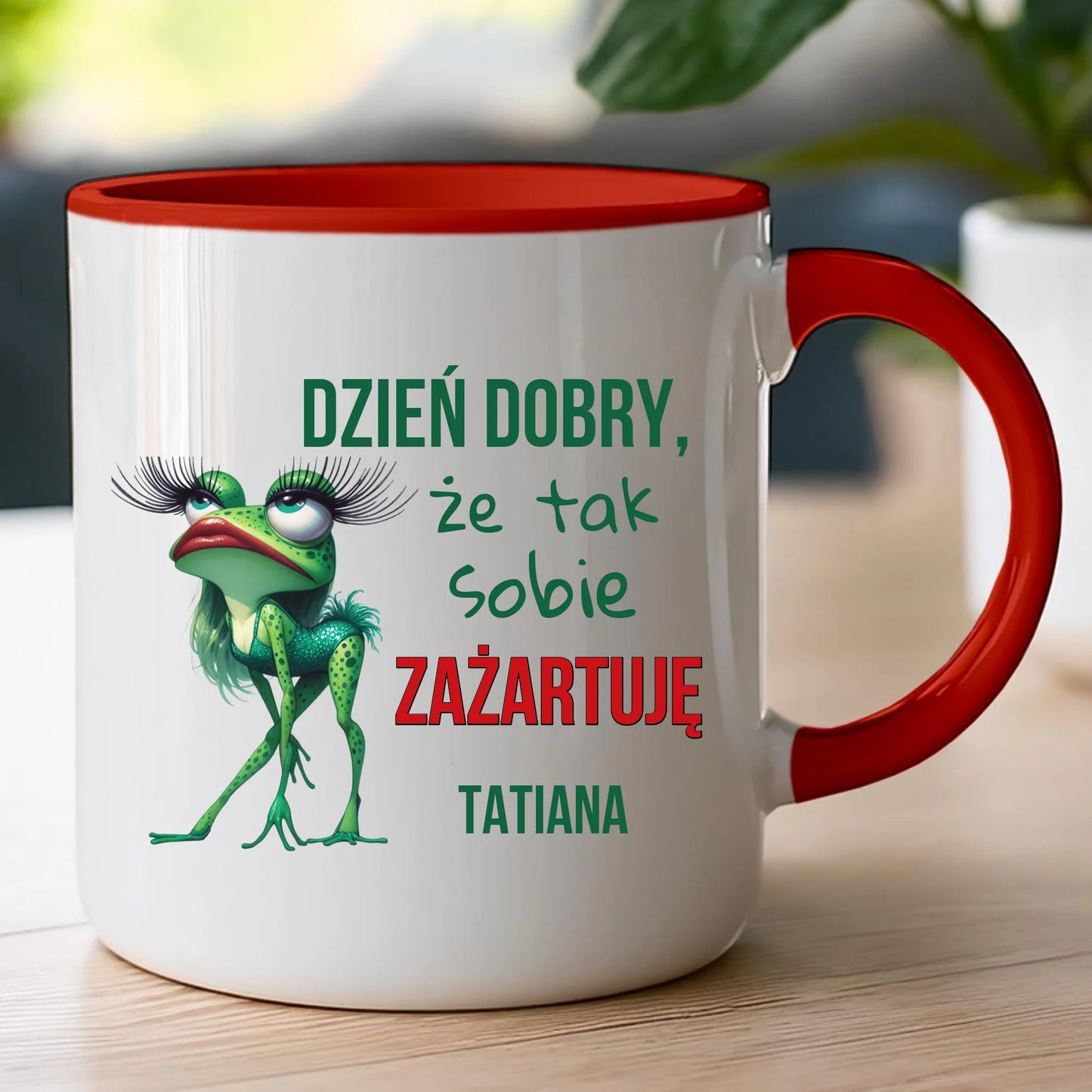 Kubek personalizowany na Dzień Kobiet - Żabunia #451