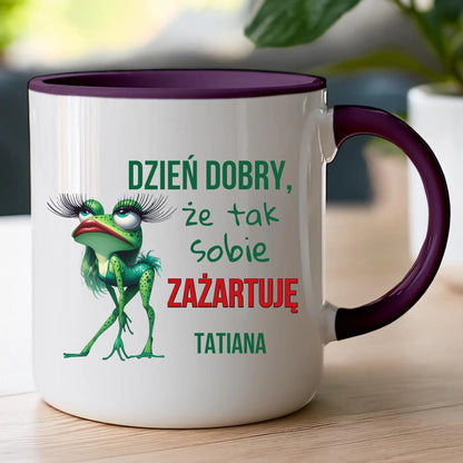 Kubek personalizowany na Dzień Kobiet - Żabunia #451