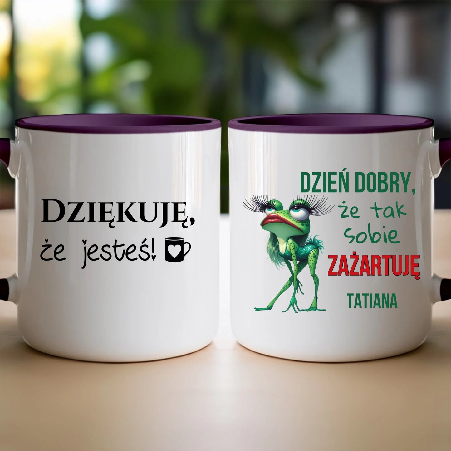Kubek personalizowany na Dzień Kobiet - Żabunia #451