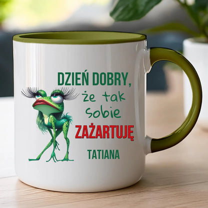 Kubek personalizowany na Dzień Kobiet - Żabunia #451