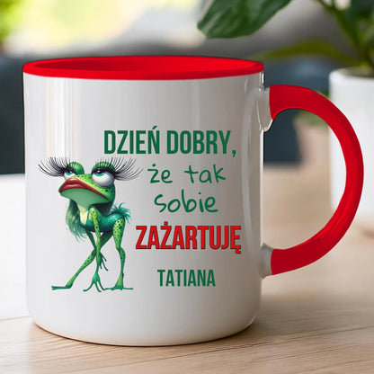 Kubek personalizowany na Dzień Kobiet - Żabunia #451