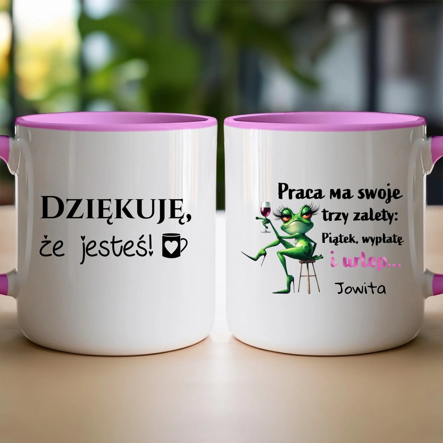 Kubek personalizowany na Dzień Kobiet - Żabunia #454