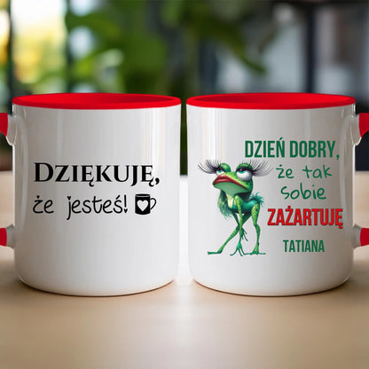 Kubek personalizowany na Dzień Kobiet - Żabunia #451