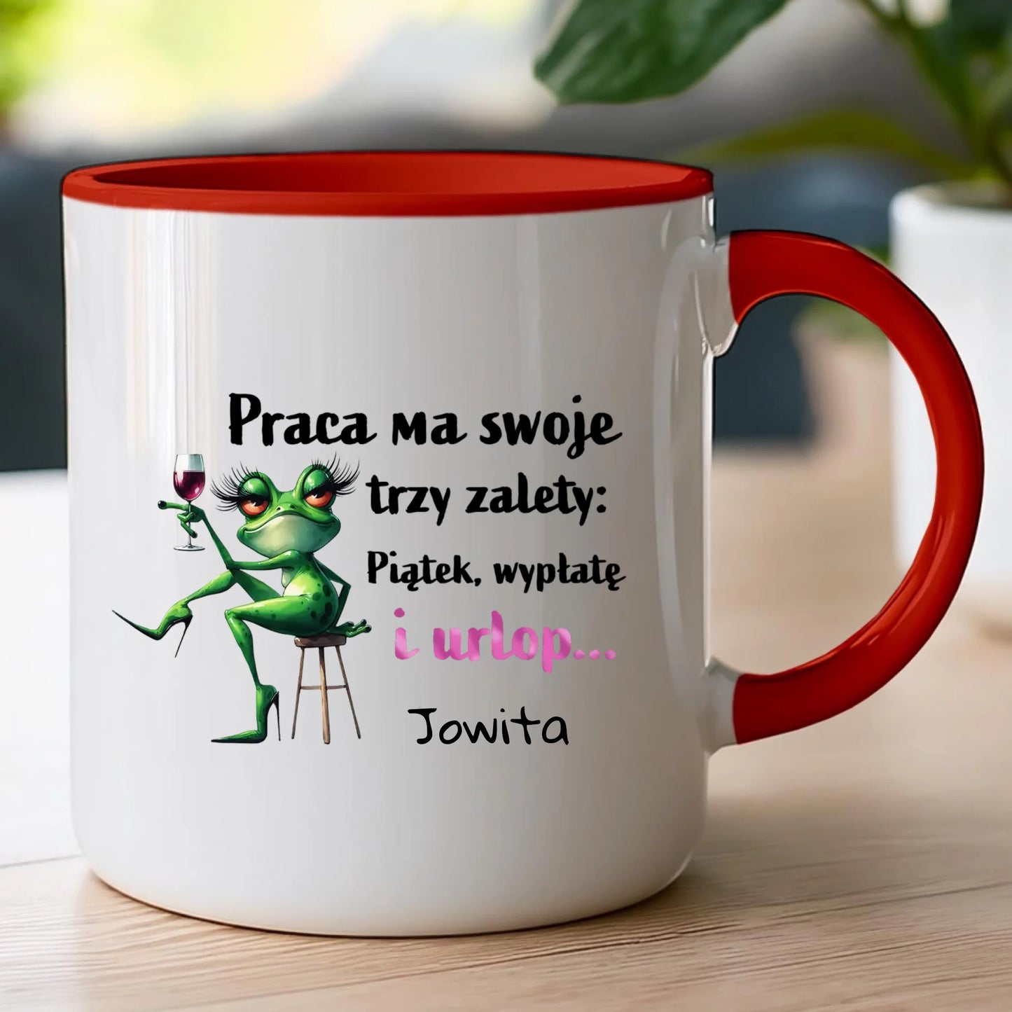 Kubek personalizowany na Dzień Kobiet - Żabunia #454