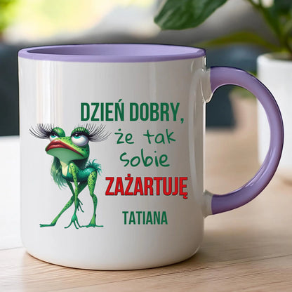 Kubek personalizowany na Dzień Kobiet - Żabunia #451