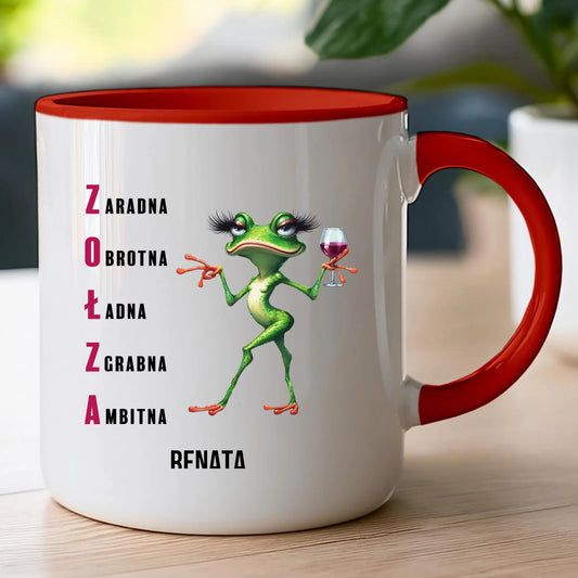 Kubek personalizowany na Dzień Kobiet - Żabunia #455