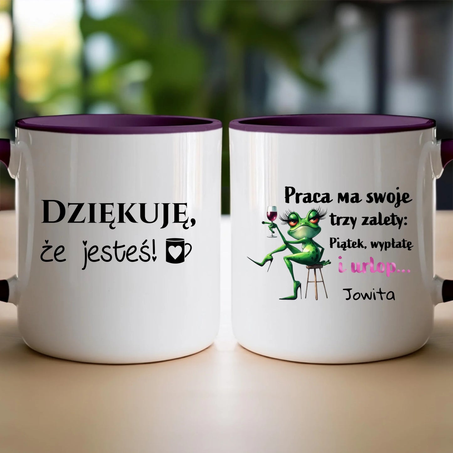Kubek personalizowany na Dzień Kobiet - Żabunia #454