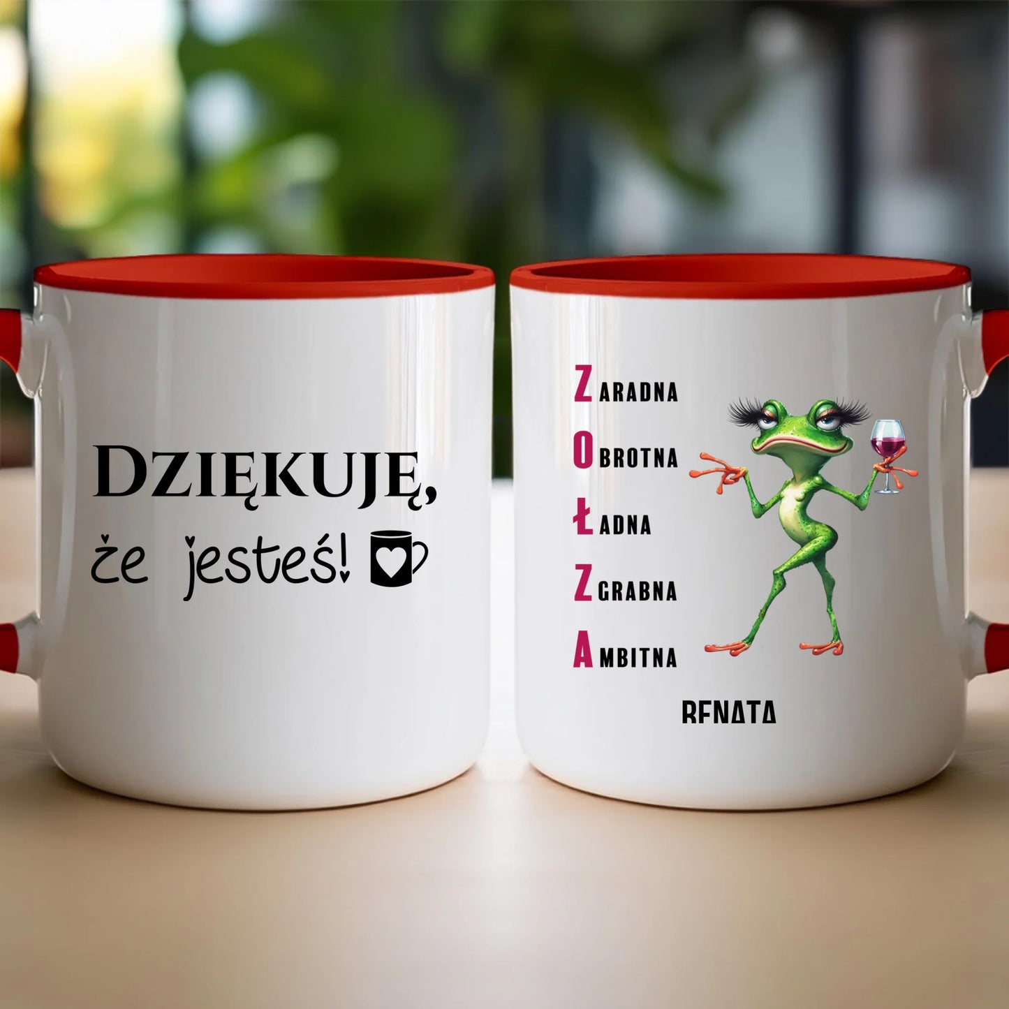 Kubek personalizowany na Dzień Kobiet - Żabunia #455