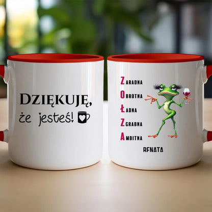 Kubek personalizowany na Dzień Kobiet - Żabunia #455