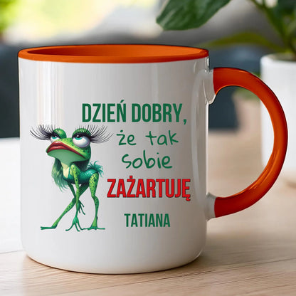 Kubek personalizowany na Dzień Kobiet - Żabunia #451