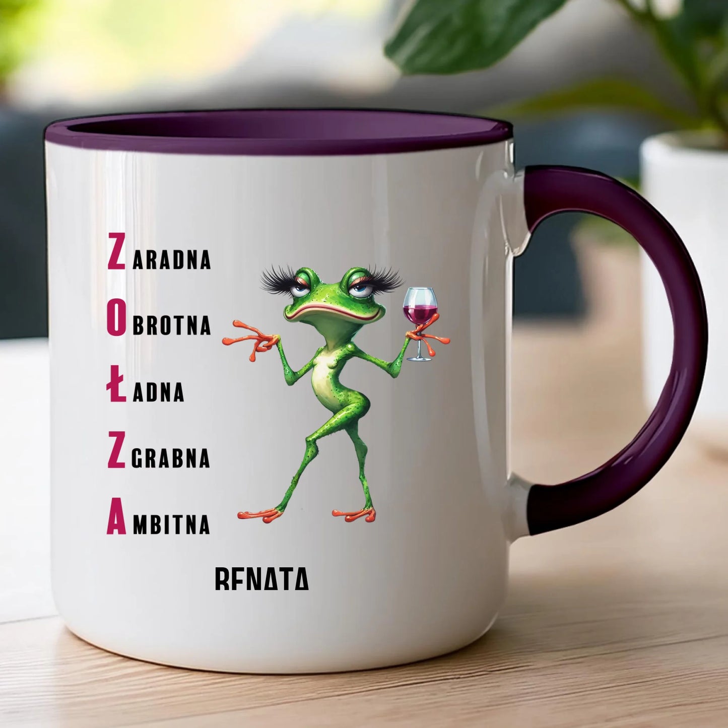 Kubek personalizowany na Dzień Kobiet - Żabunia #455