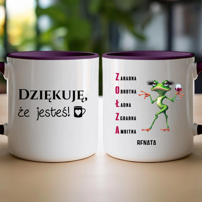 Kubek personalizowany na Dzień Kobiet - Żabunia #455