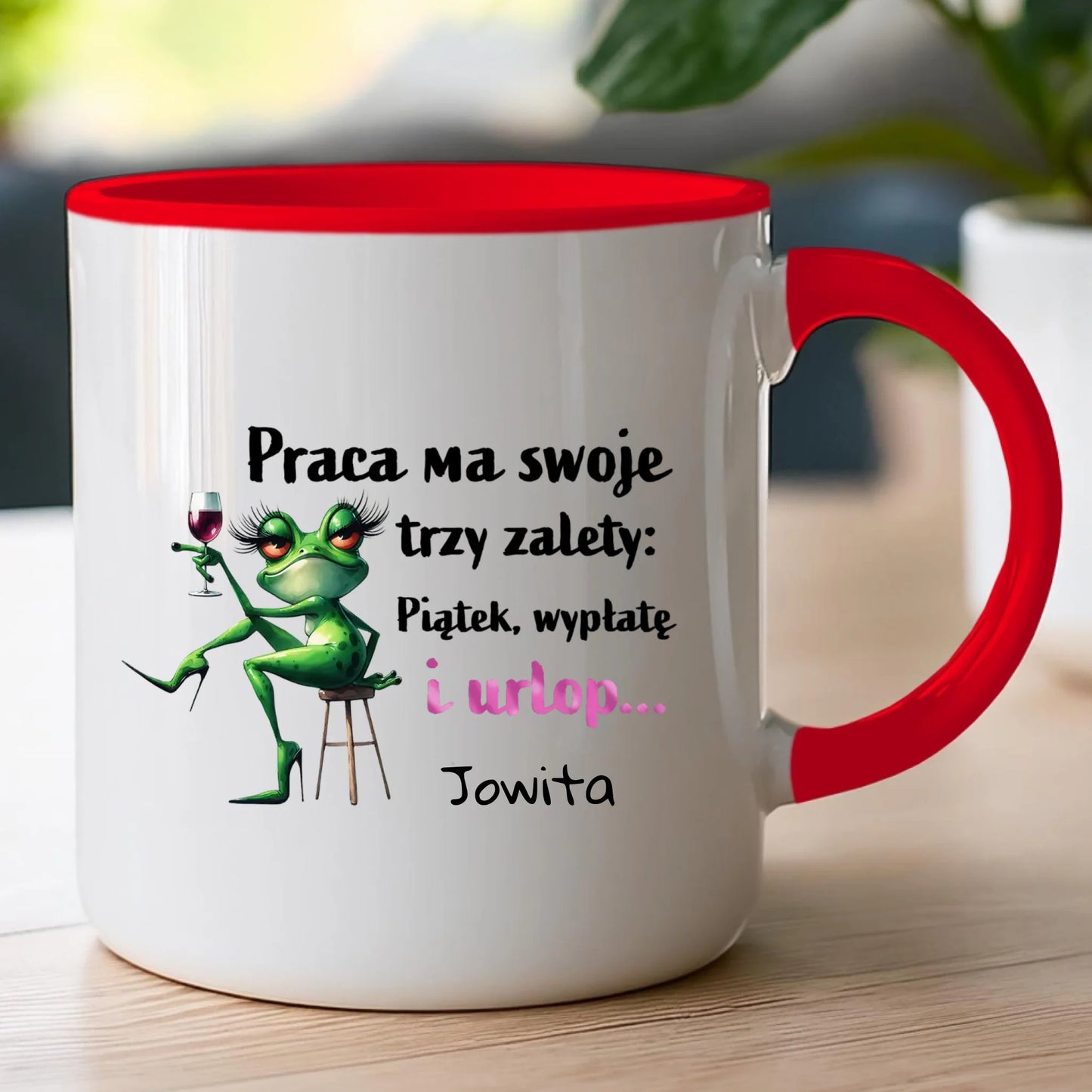Kubek personalizowany na Dzień Kobiet - Żabunia #454