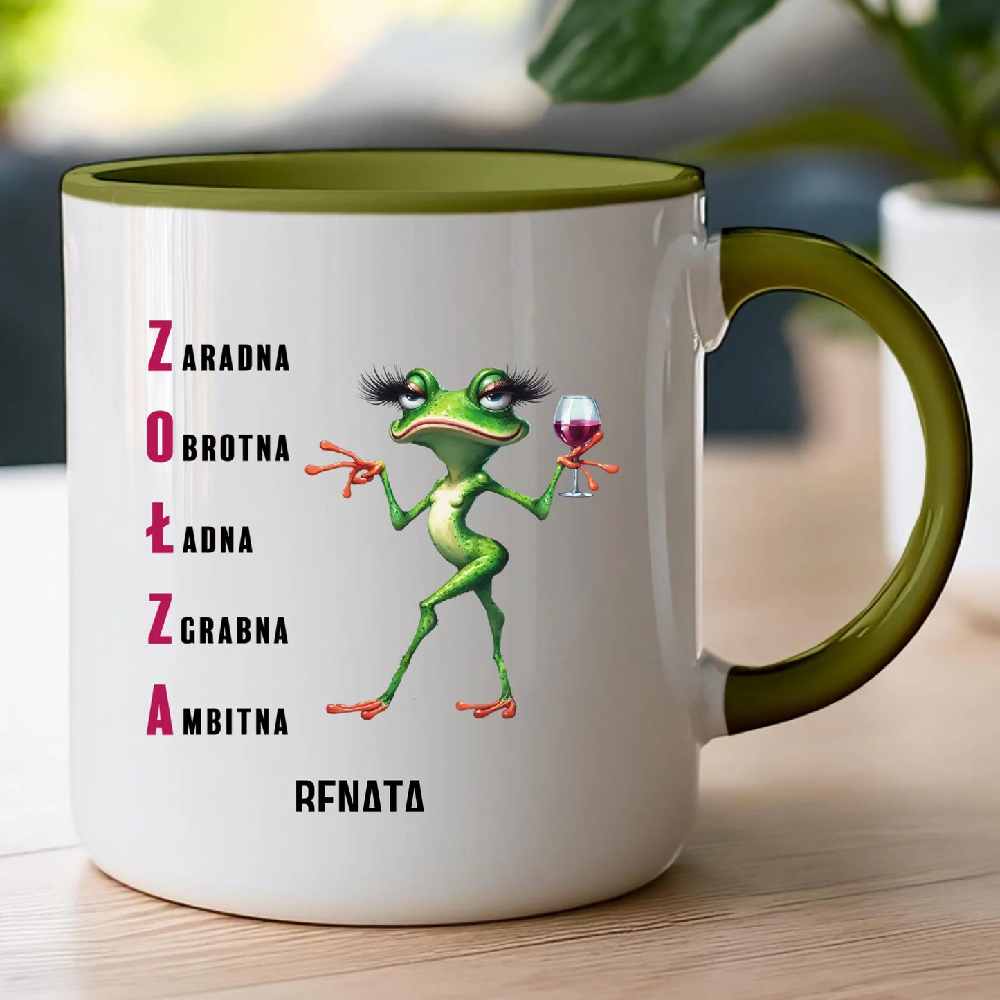 Kubek personalizowany na Dzień Kobiet - Żabunia #455