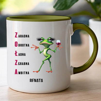 Kubek personalizowany na Dzień Kobiet - Żabunia #455