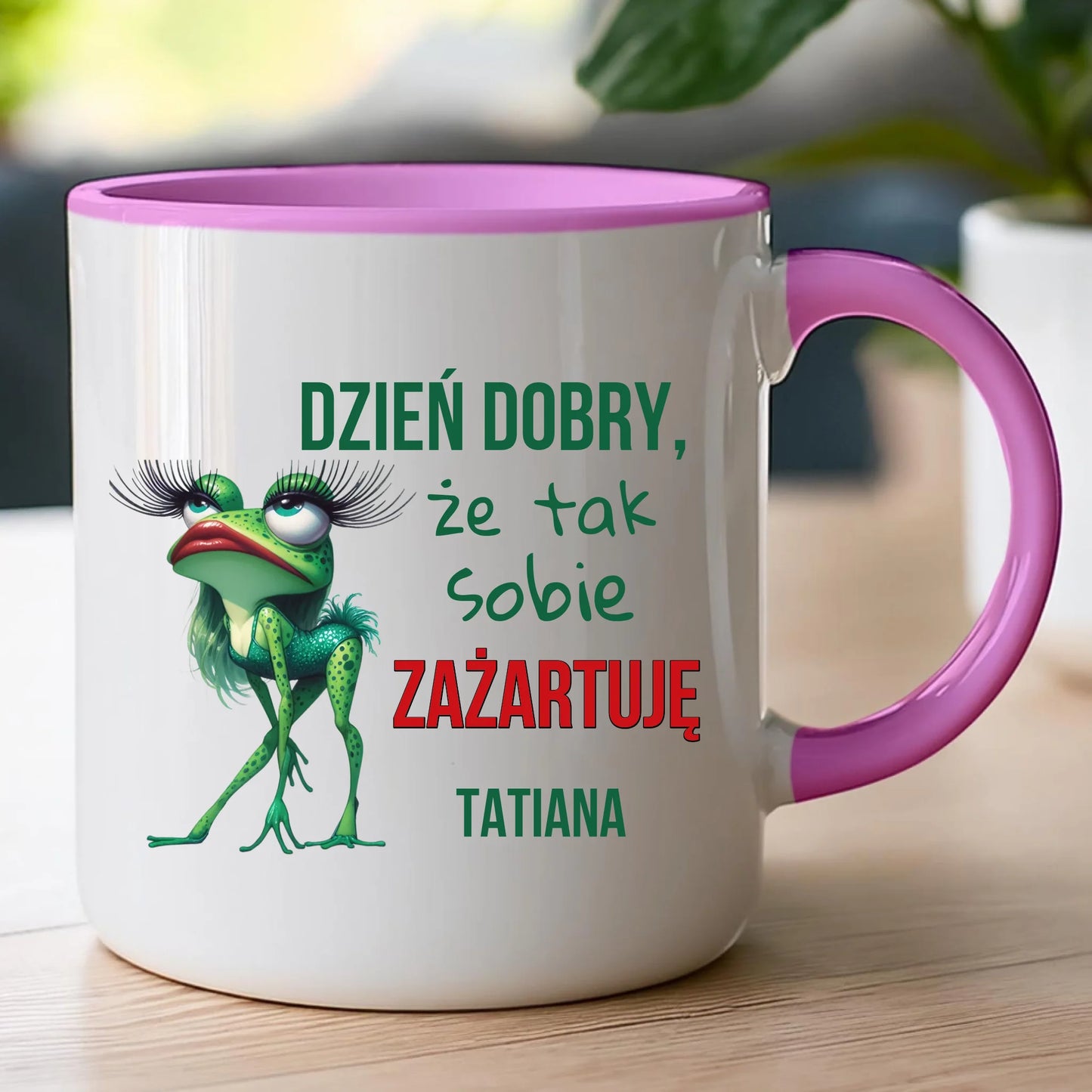 Kubek personalizowany na Dzień Kobiet - Żabunia #451