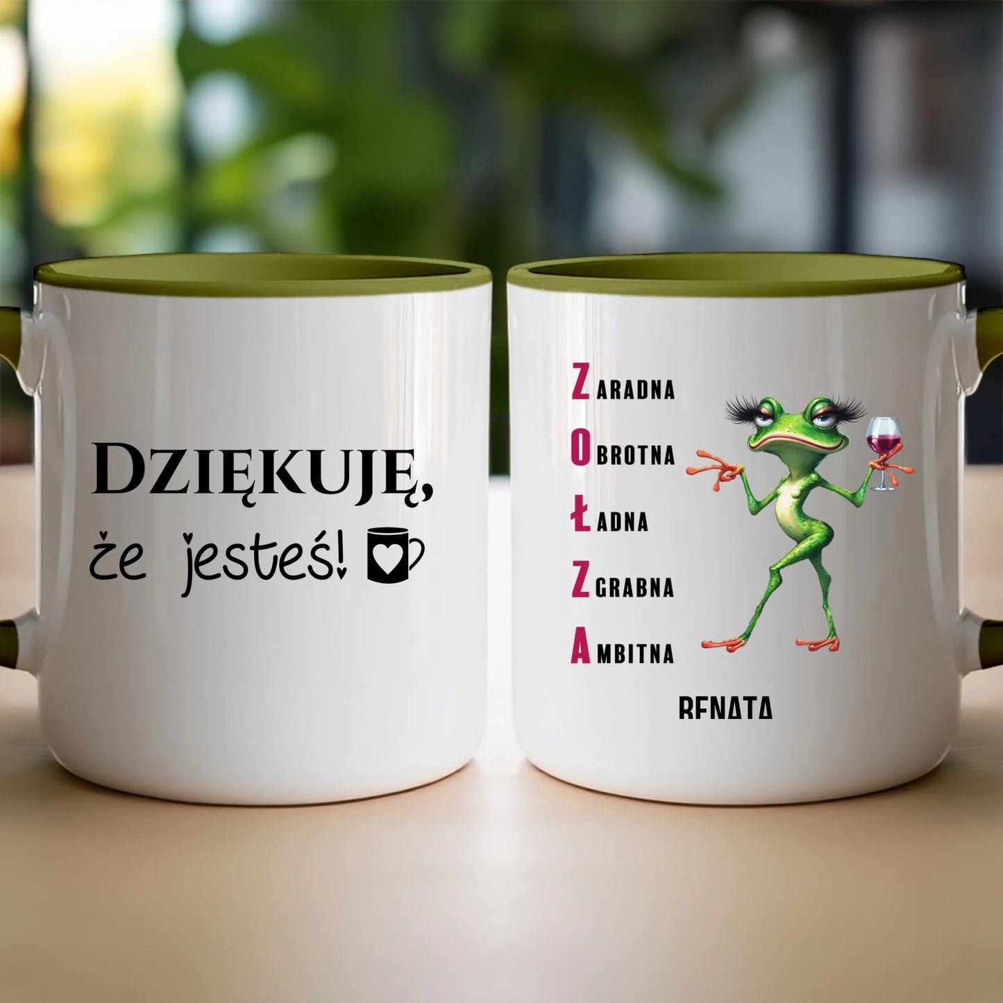 Kubek personalizowany na Dzień Kobiet - Żabunia #455