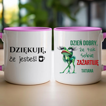 Kubek personalizowany na Dzień Kobiet - Żabunia #451