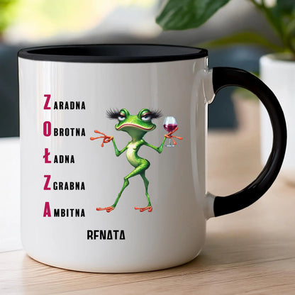 Kubek personalizowany na Dzień Kobiet - Żabunia #455
