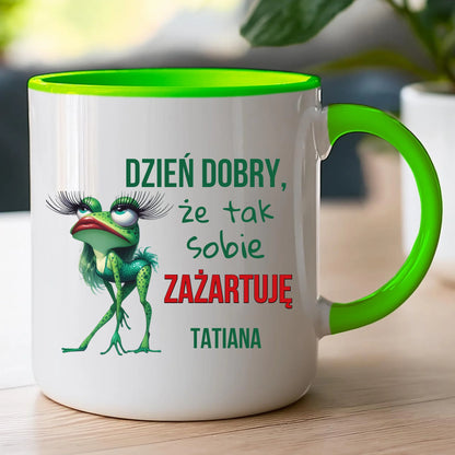 Kubek personalizowany na Dzień Kobiet - Żabunia #451
