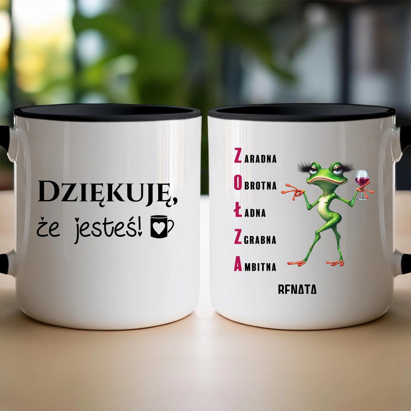 Kubek personalizowany na Dzień Kobiet - Żabunia #455