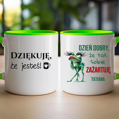 Kubek personalizowany na Dzień Kobiet - Żabunia #451