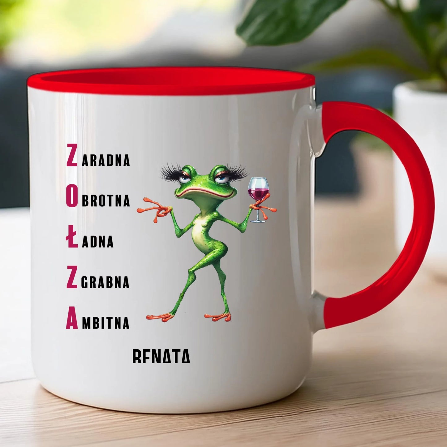 Kubek personalizowany na Dzień Kobiet - Żabunia #455