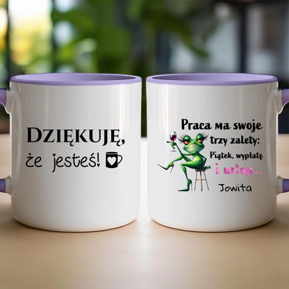 Kubek personalizowany na Dzień Kobiet - Żabunia #454