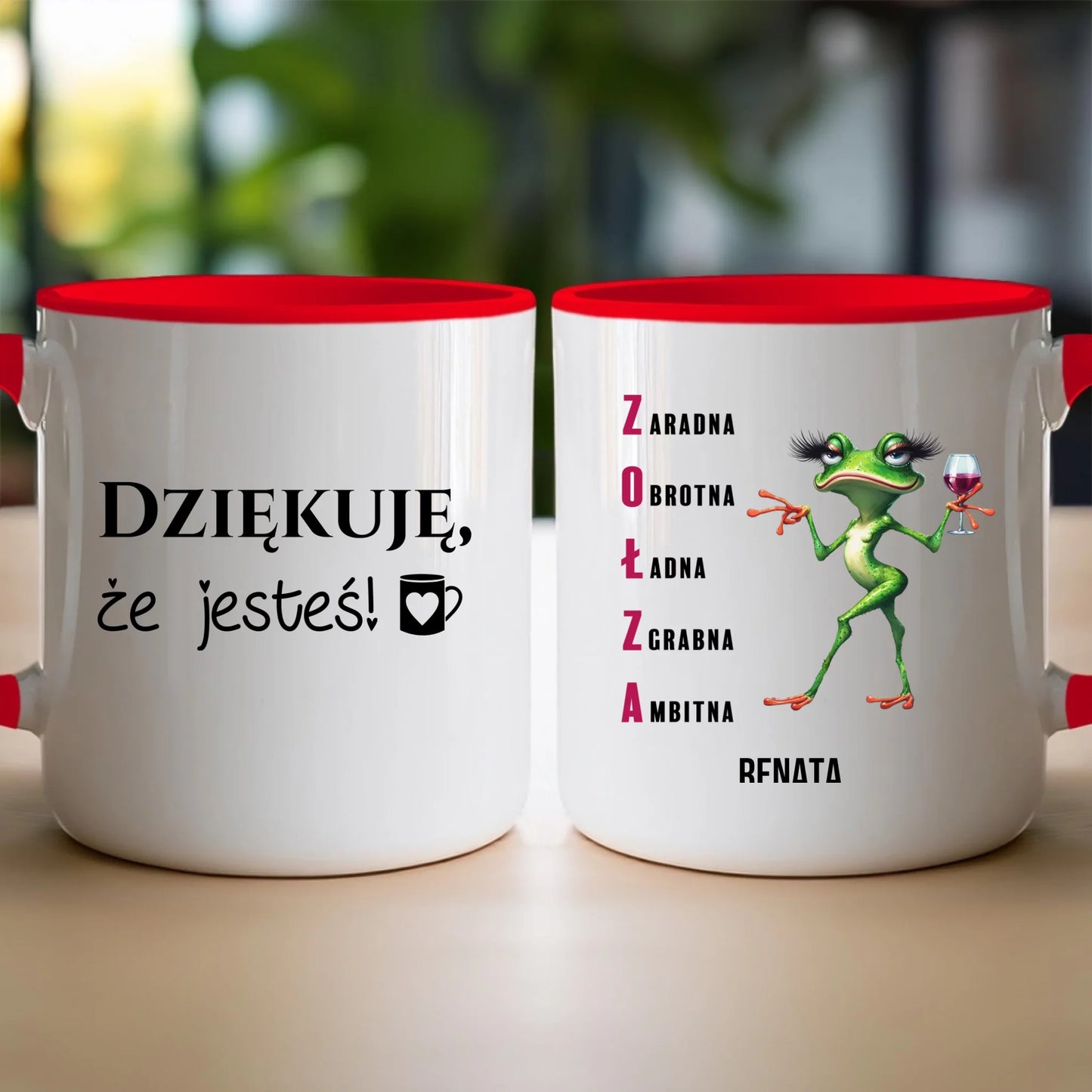 Kubek personalizowany na Dzień Kobiet - Żabunia #455