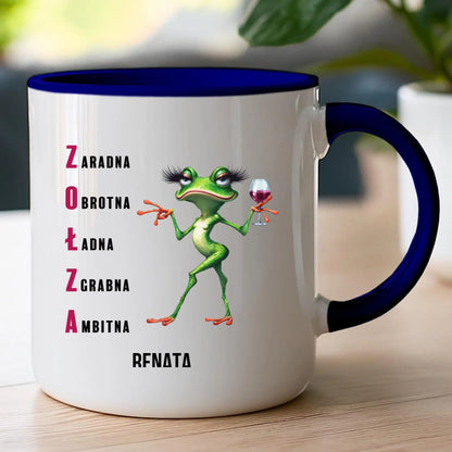 Kubek personalizowany na Dzień Kobiet - Żabunia #455