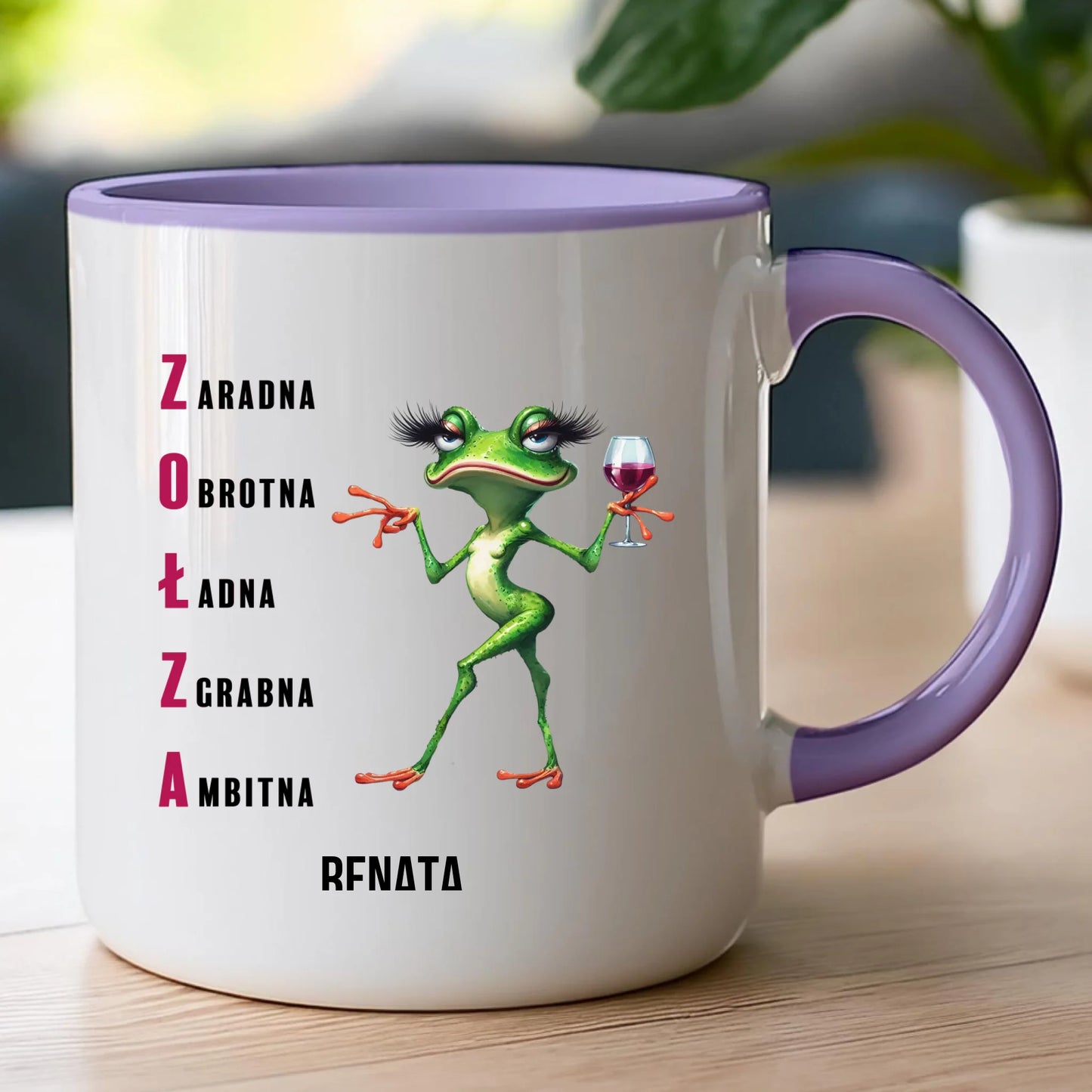 Kubek personalizowany na Dzień Kobiet - Żabunia #455