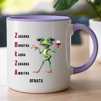 Kubek personalizowany na Dzień Kobiet - Żabunia #455
