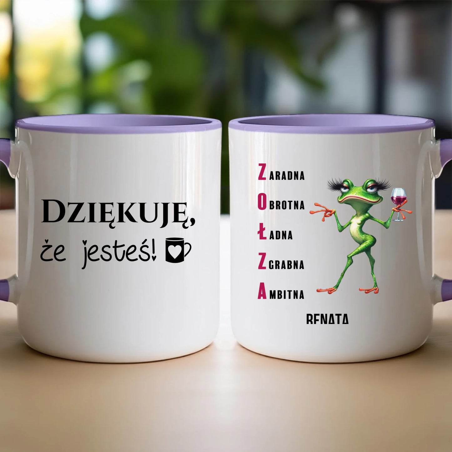 Kubek personalizowany na Dzień Kobiet - Żabunia #455