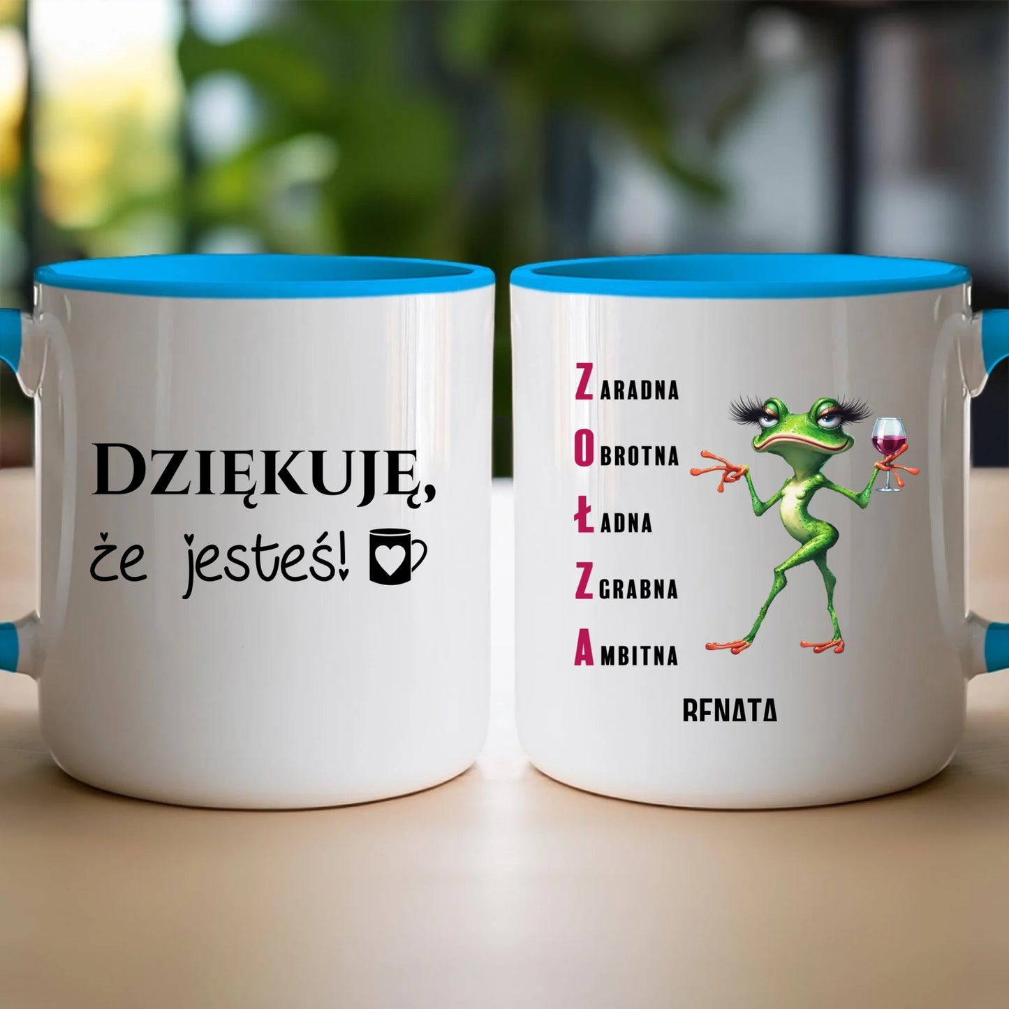 Kubek personalizowany na Dzień Kobiet - Żabunia #455
