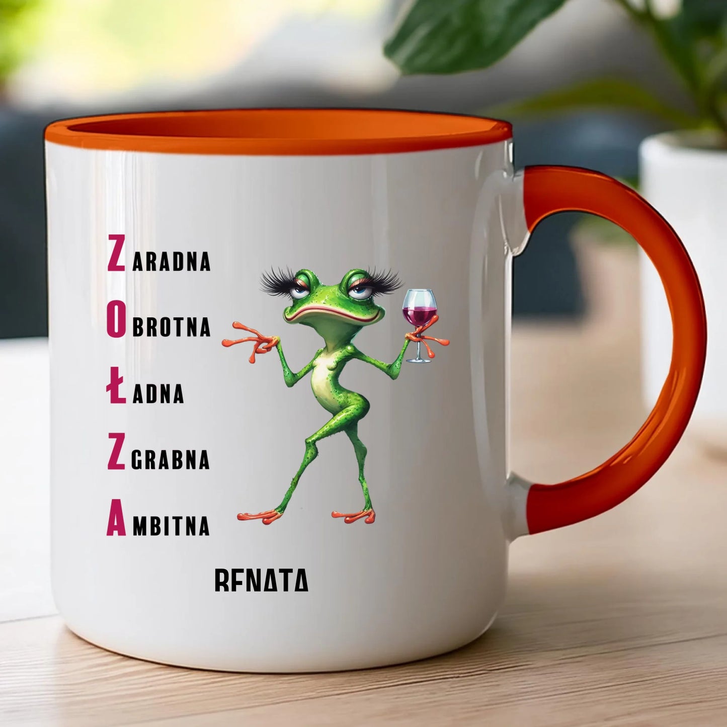 Kubek personalizowany na Dzień Kobiet - Żabunia #455