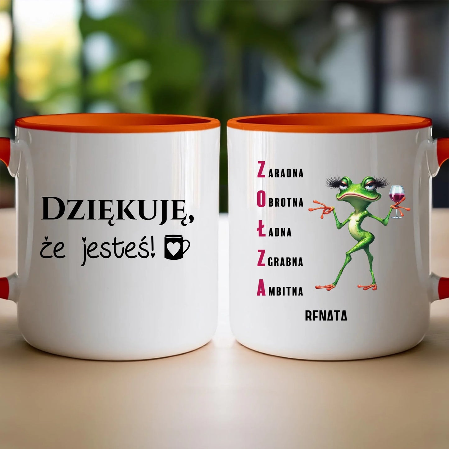 Kubek personalizowany na Dzień Kobiet - Żabunia #455