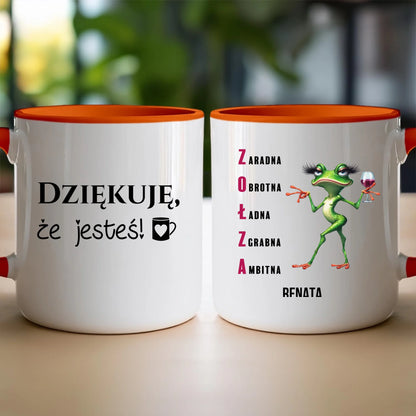 Kubek personalizowany na Dzień Kobiet - Żabunia #455
