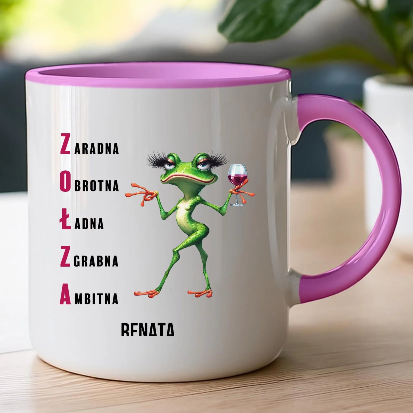 Kubek personalizowany na Dzień Kobiet - Żabunia #455