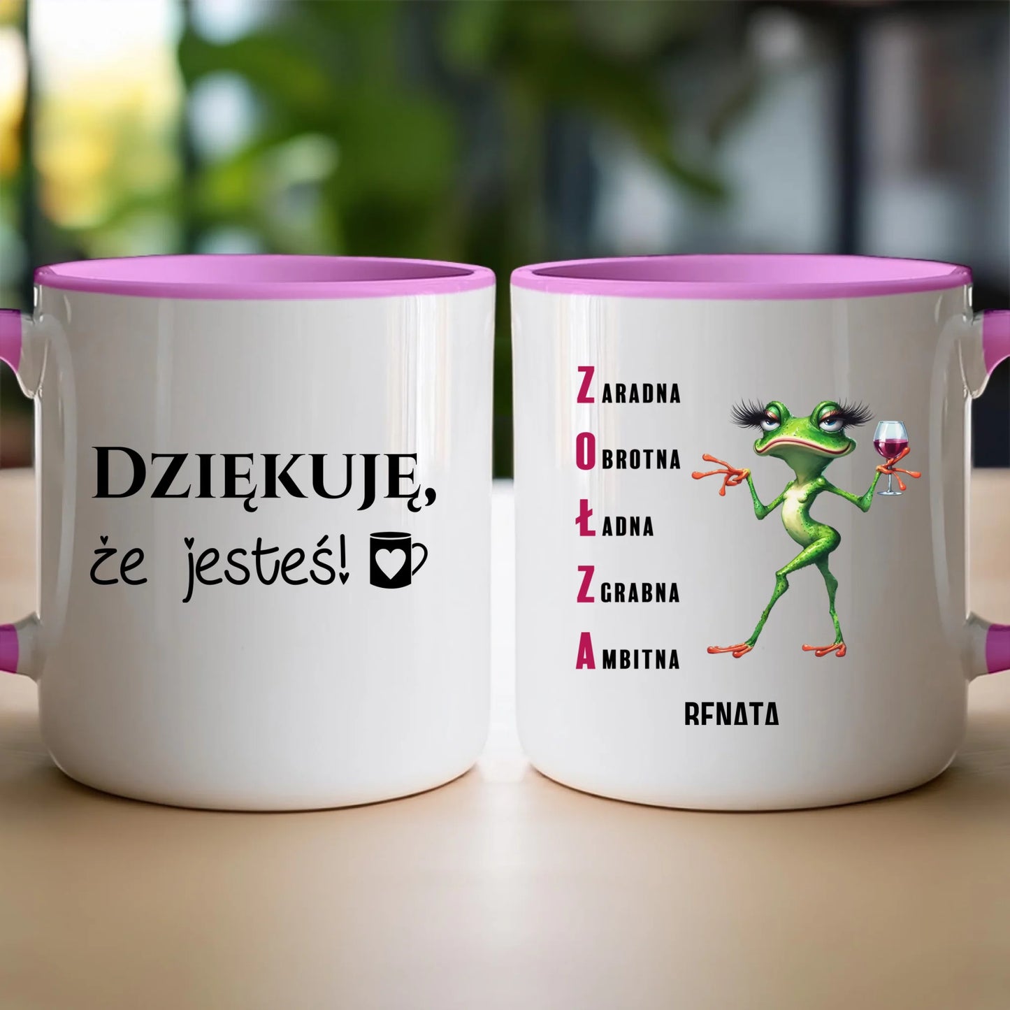 Kubek personalizowany na Dzień Kobiet - Żabunia #455