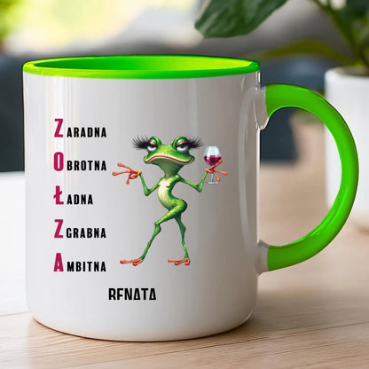 Kubek personalizowany na Dzień Kobiet - Żabunia #455