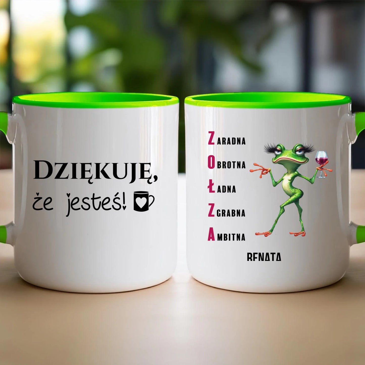 Kubek personalizowany na Dzień Kobiet - Żabunia #455